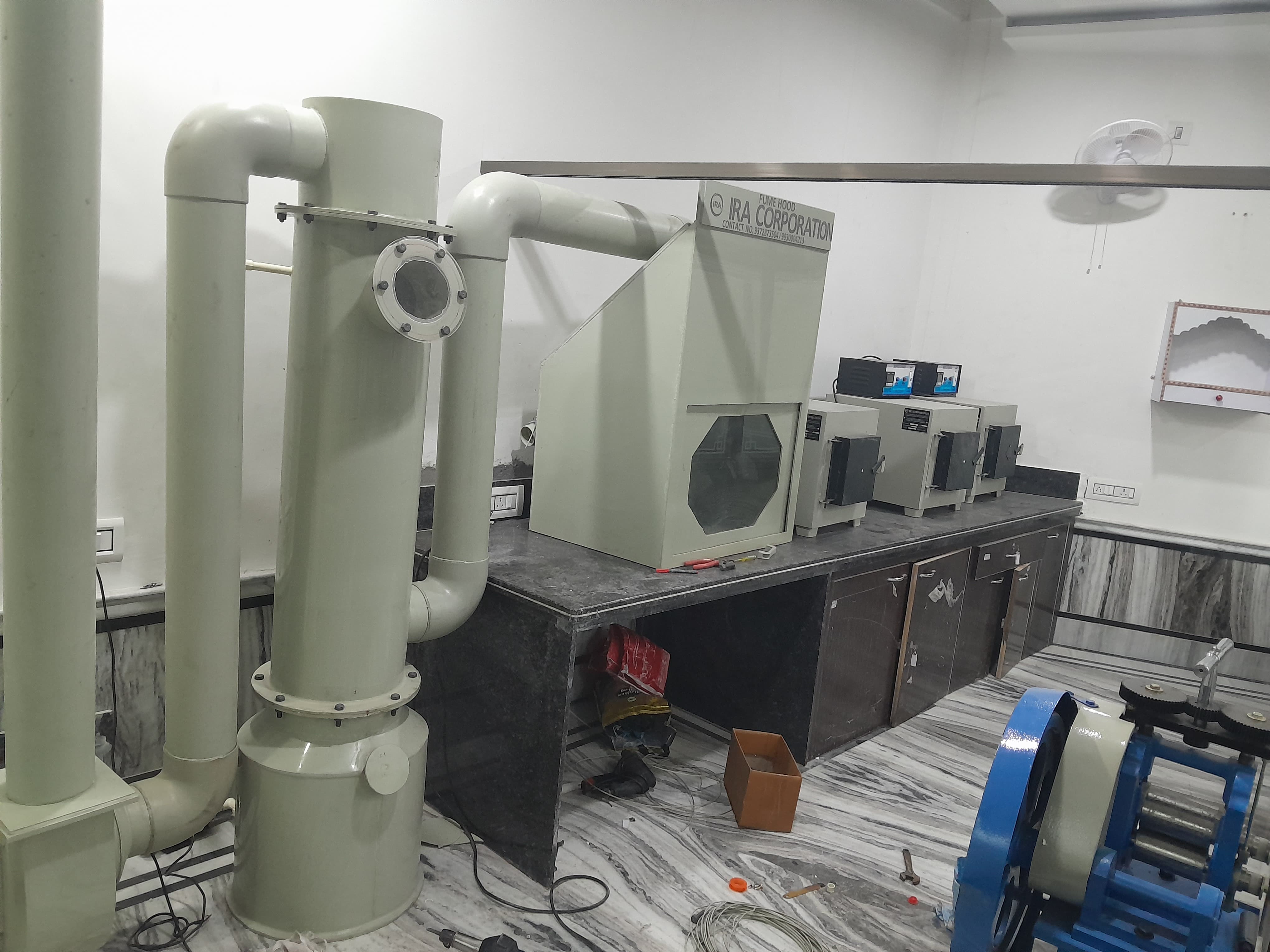Fire Assaying Lab Setup